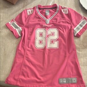 Reebok Pink NFL Jersey with Number 82